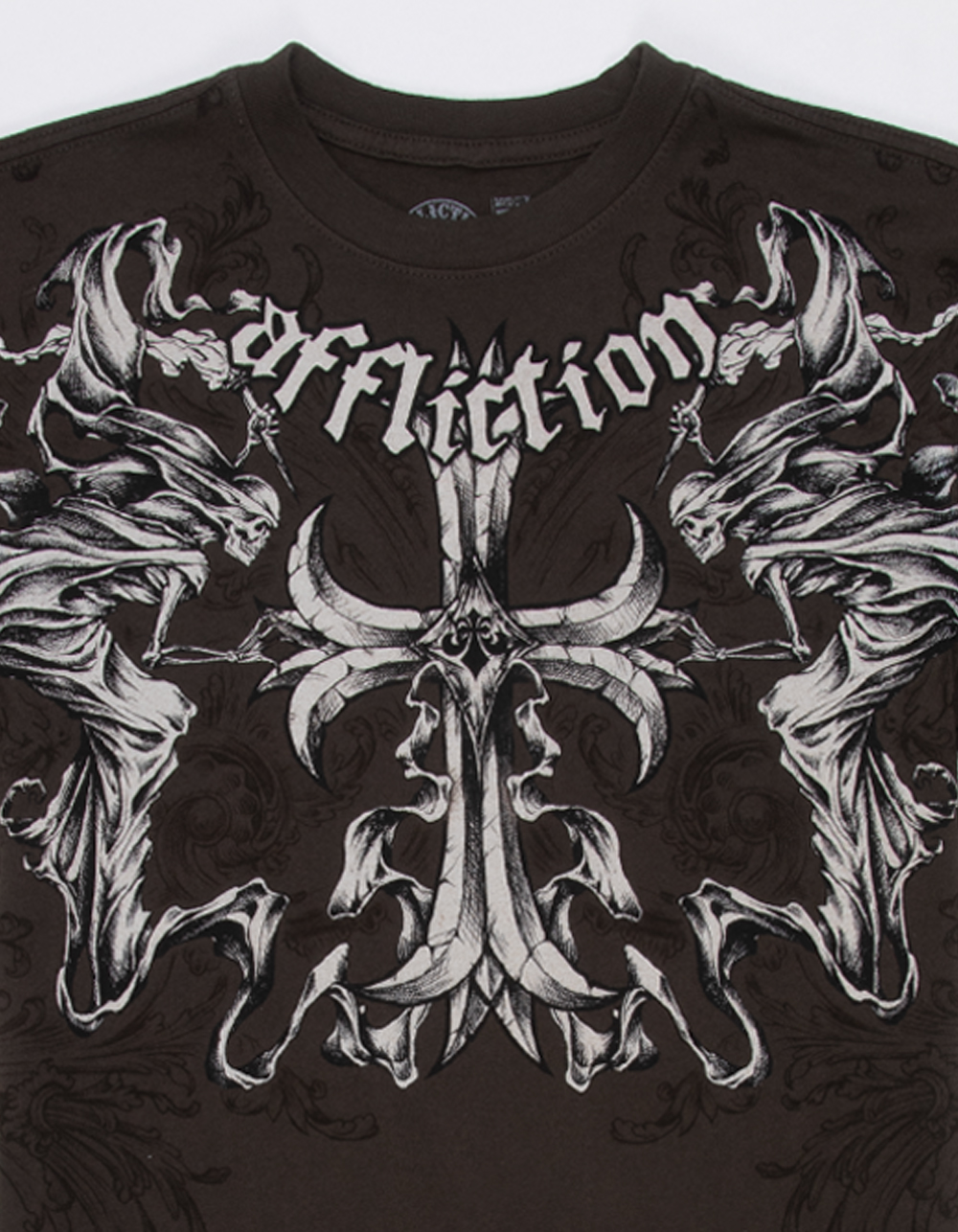 AFFLICTION Jump Boys Tee - BROWN