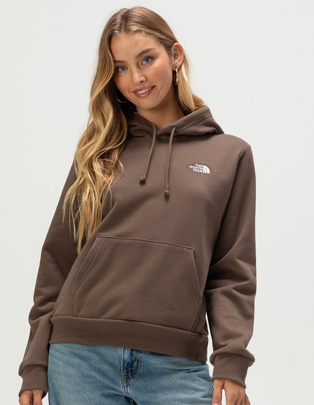 THE NORTH FACE Evolution Simple Dome Womens Hoodie - DARK BROWN