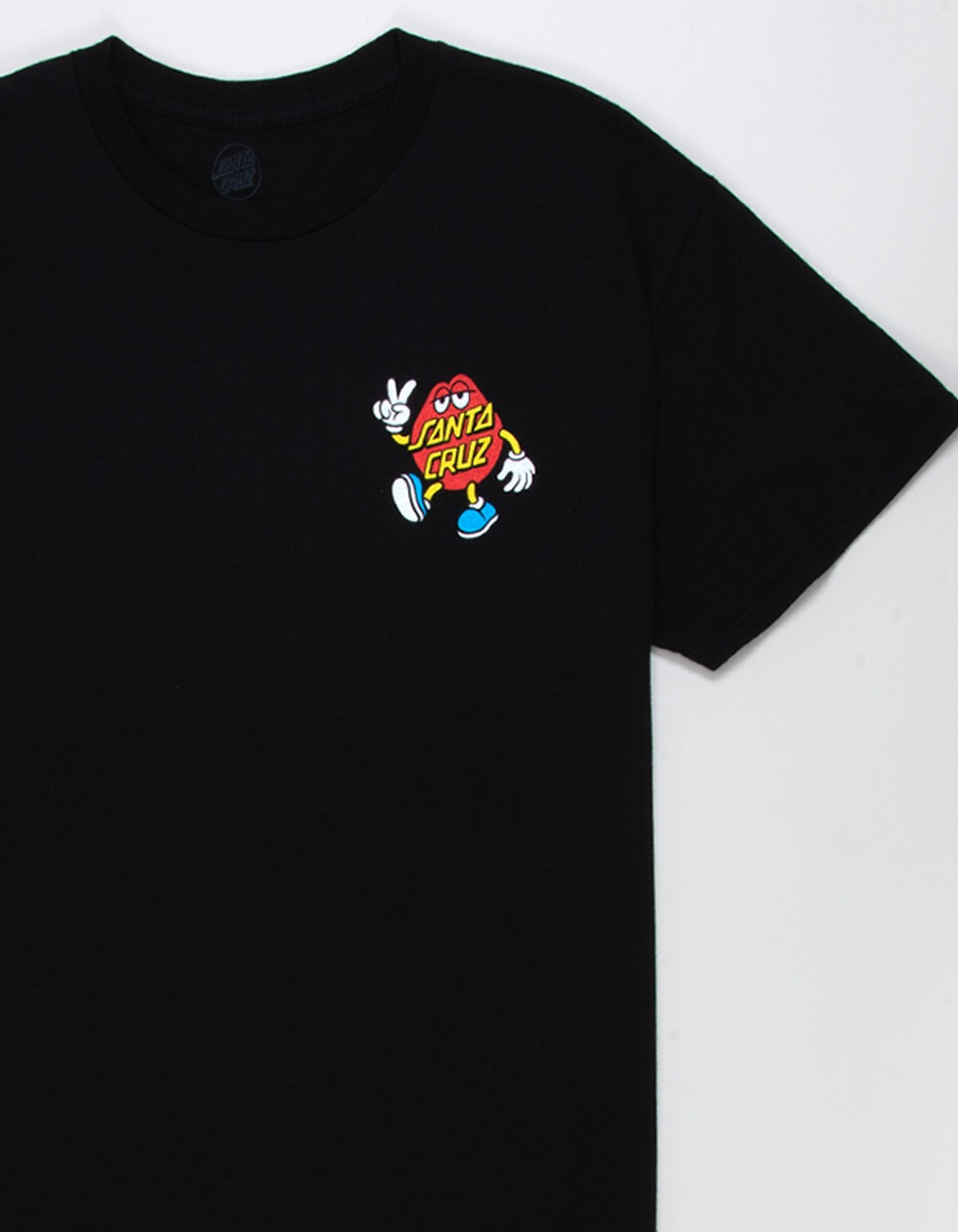 SANTA CRUZ Dot Guy Mens Tee - BLACK