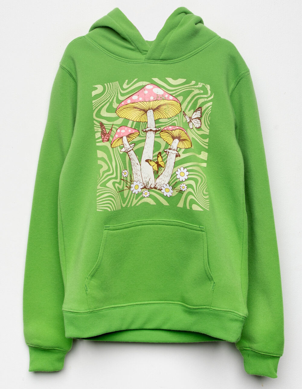 FULL TILT Mushroom Girls Oversized Hoodie - GREEN | Tillys