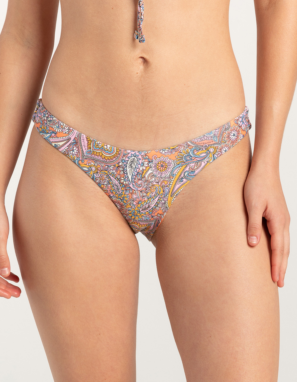 FULL TILT Cheekier High Leg Bikini Bottoms - MULTI