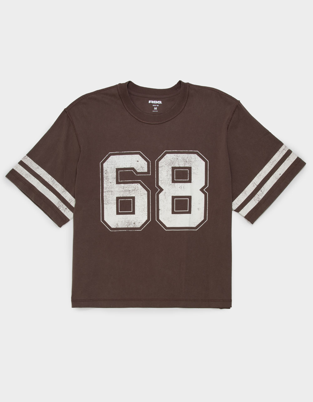 RSQ Mens Jersey Boxy Tee - BROWN