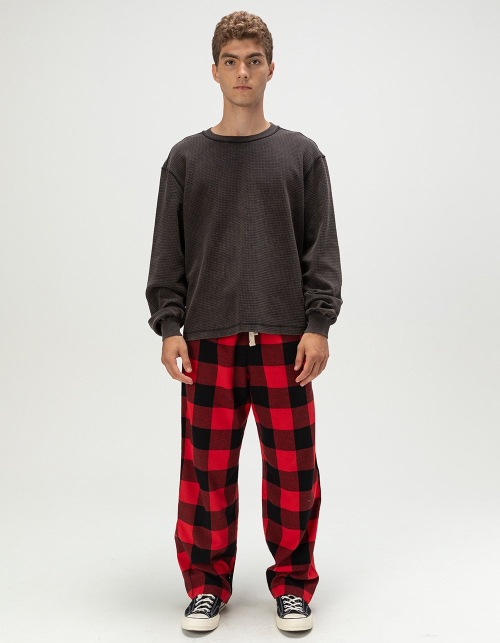 RSQ Mens Pajama Pants - RED/BLK