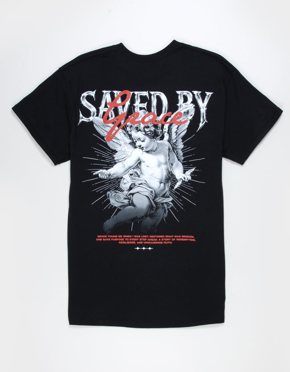 CVLA Saved By Grace Mens Tee - BLACK