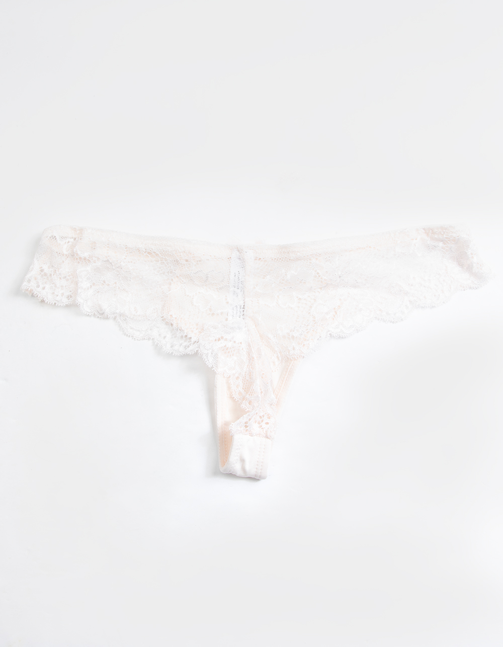 FULL TILT Lace Side Thong - LIGHT PINK | Tillys