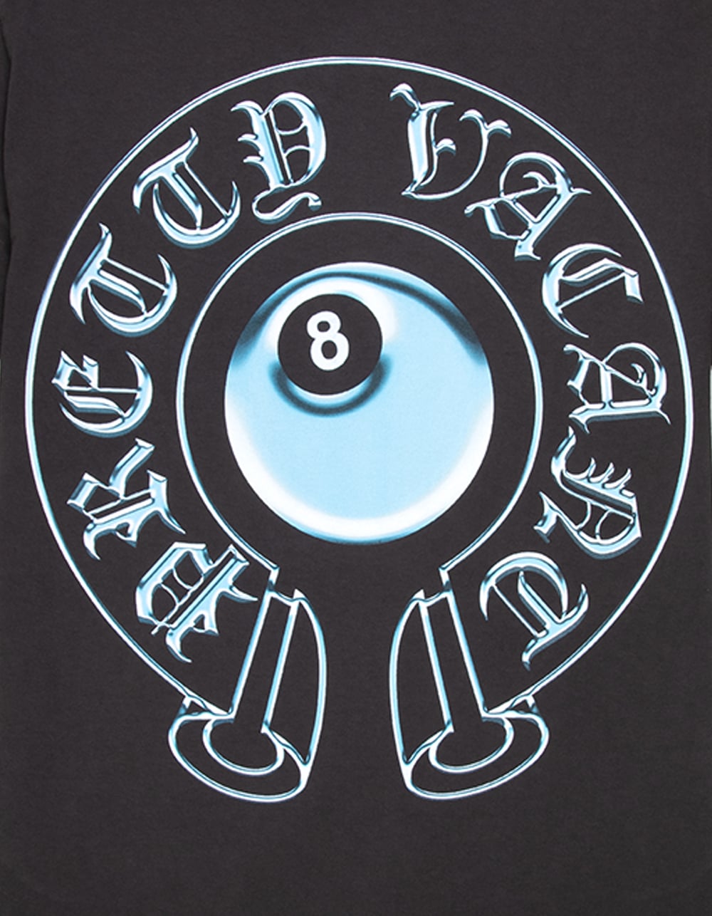 PRETTY VACANT 8 Ball Mens Tee - WASHED BLACK