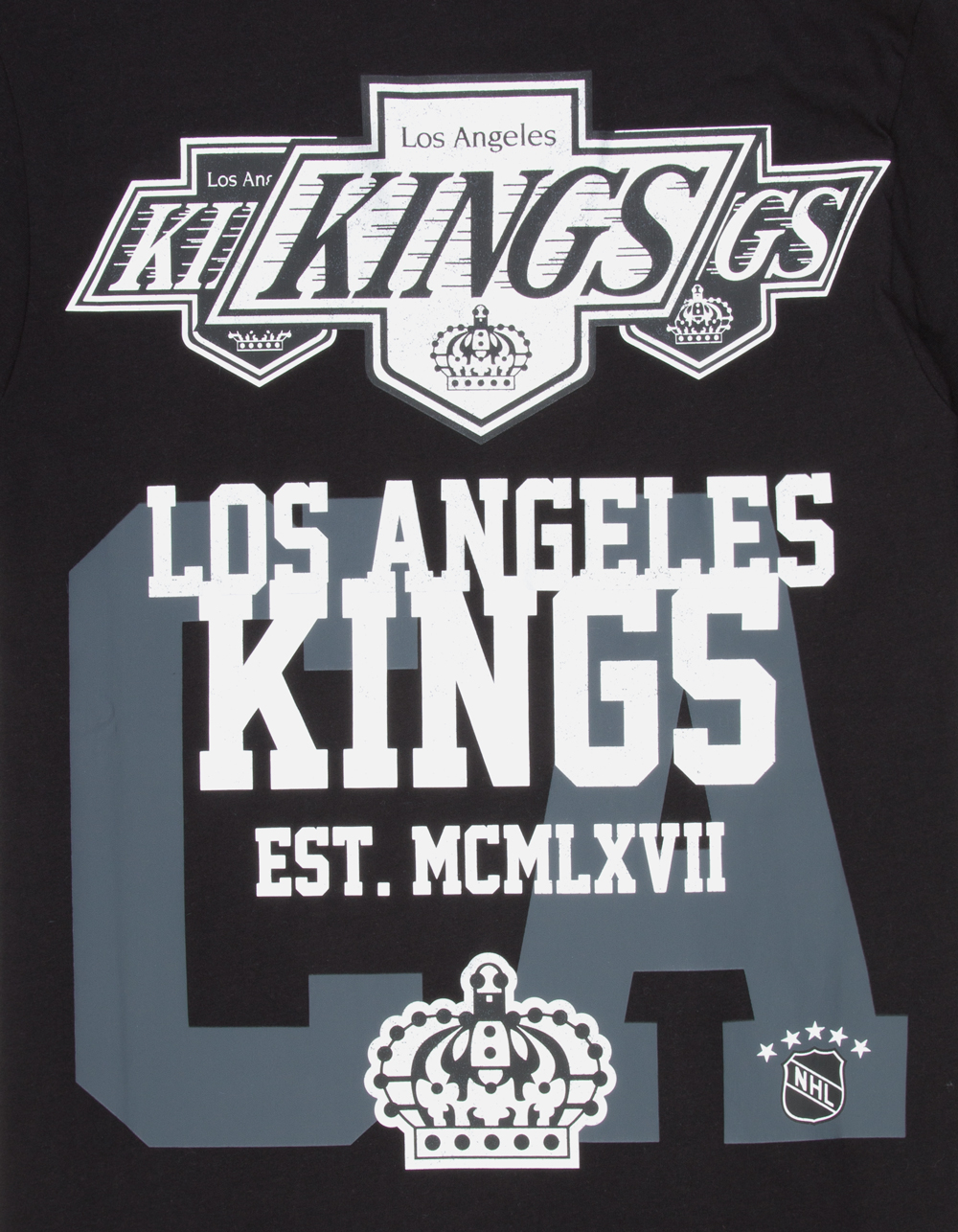 MITCHELL & NESS NHL Los Angeles Kings Home Team Mens Tee - BLACK