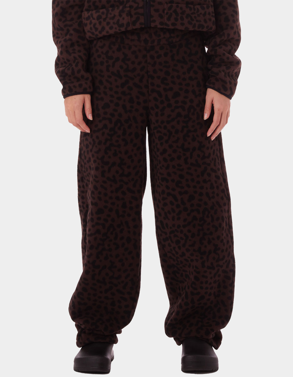 OBEY Dottie Womens Sweatpants - LEOPARD BROWN