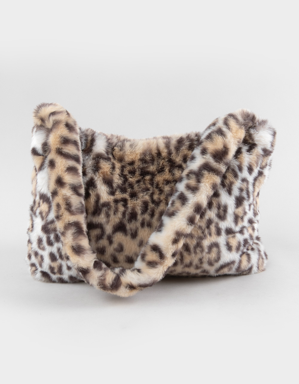Fuzzy Shoulder Bag - LEOPARD