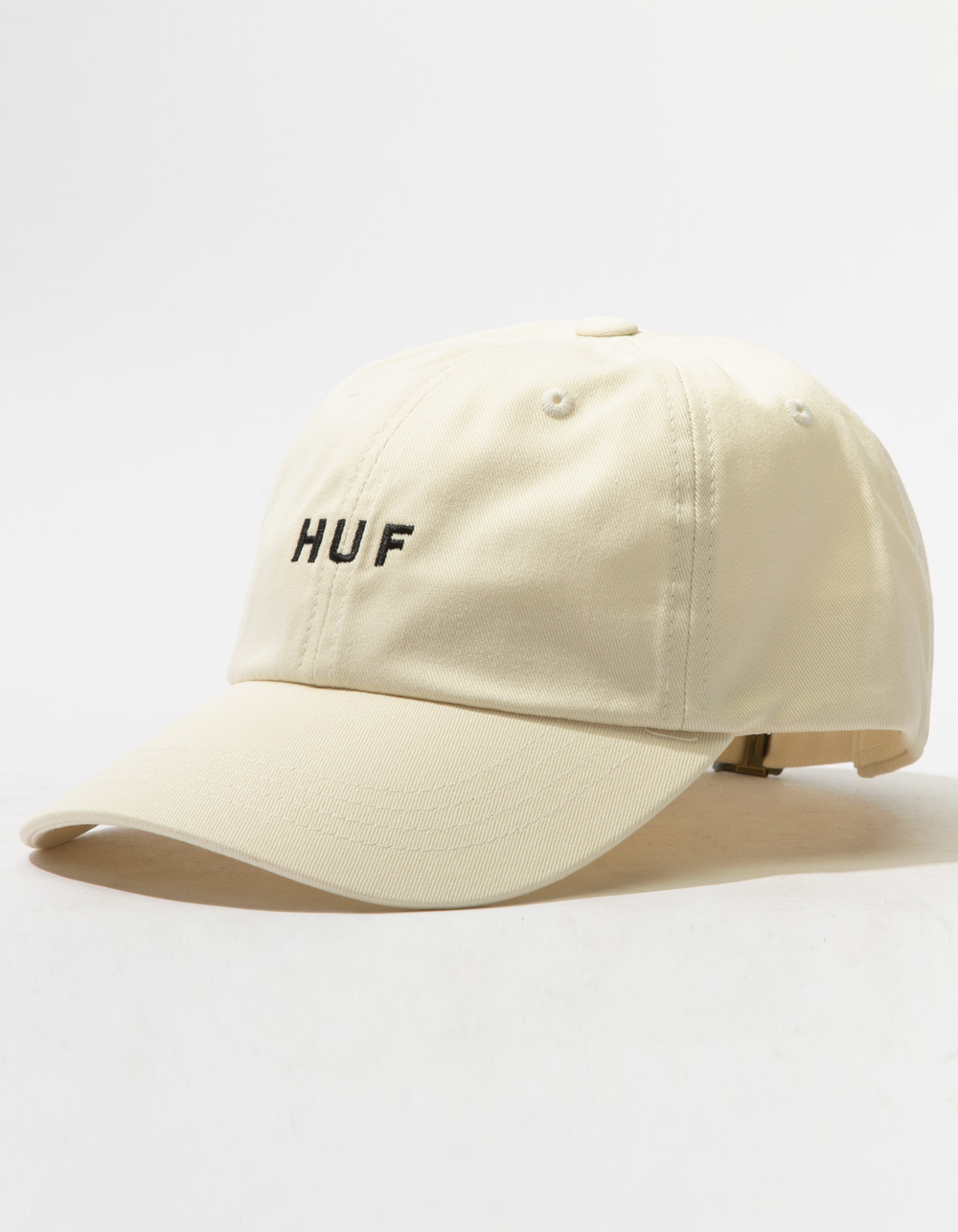 Huf Essentials OG Logo CV 6 Panel Hat - Off White