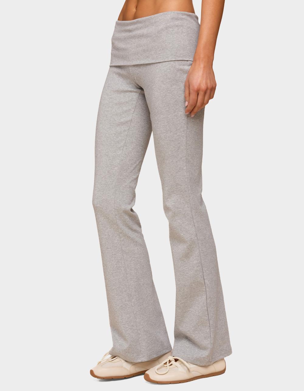 EDIKTED Ivanne Foldover Flared Pants