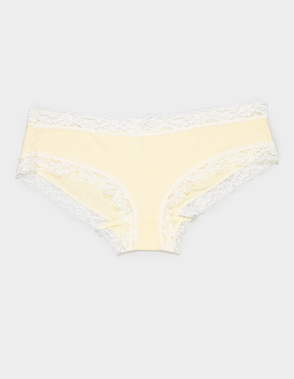 FULL TILT Rib Lace Trim Cheeky Panties