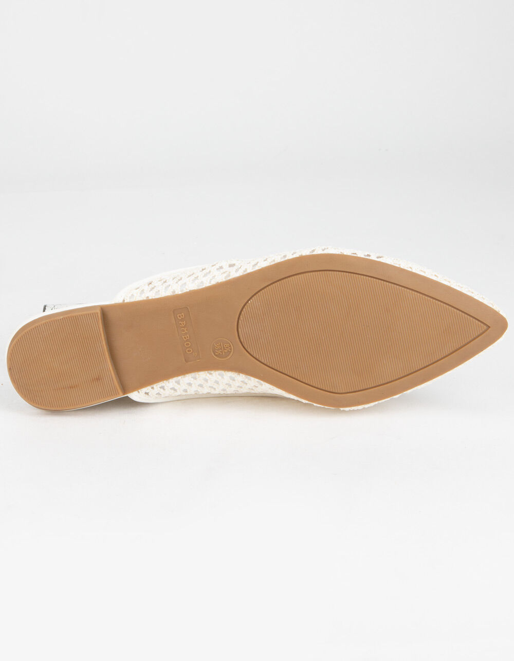 BAMBOO Woven Womens White Mules WHITE Tillys