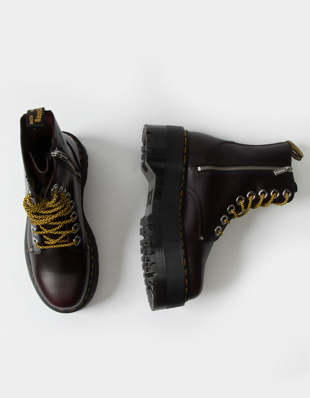 DR. MARTENS Jadon Womens Platform Boots CHERRY Tillys