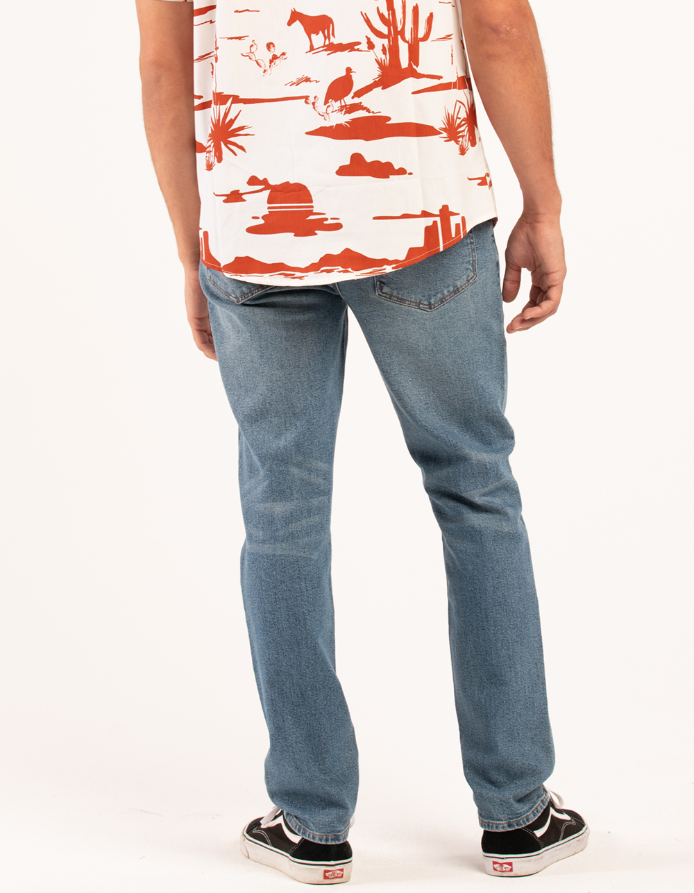 RSQ Mens Slim Taper Jeans - MEDIUM WASH