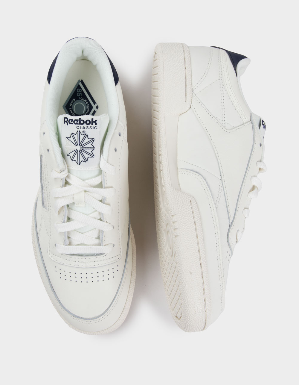 REEBOK Club C 85 Shoes - WHT/NVY