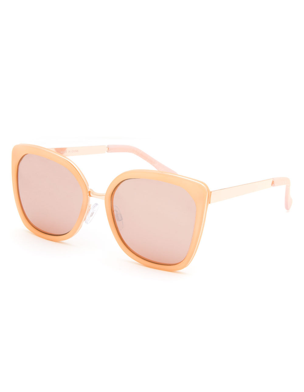 FULL TILT Rosey White Metal Rose Cat Eye Sunglasses ROSE Tillys