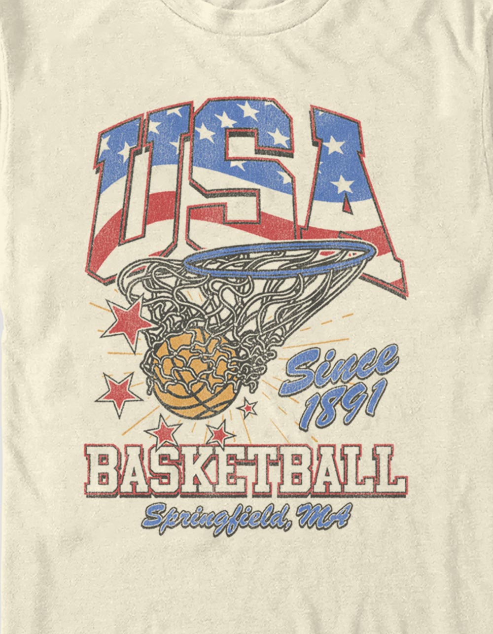 BASEKTBALL Since 1891 Unisex Tee - NATURAL