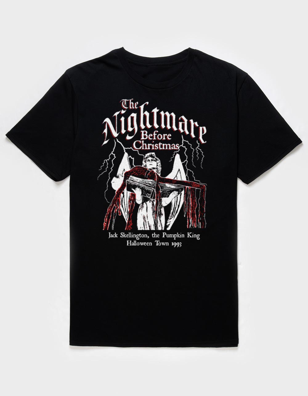 THE NIGHTMARE BEFORE CHRISTMAS Angels Egg Unisex Tee - BLACK