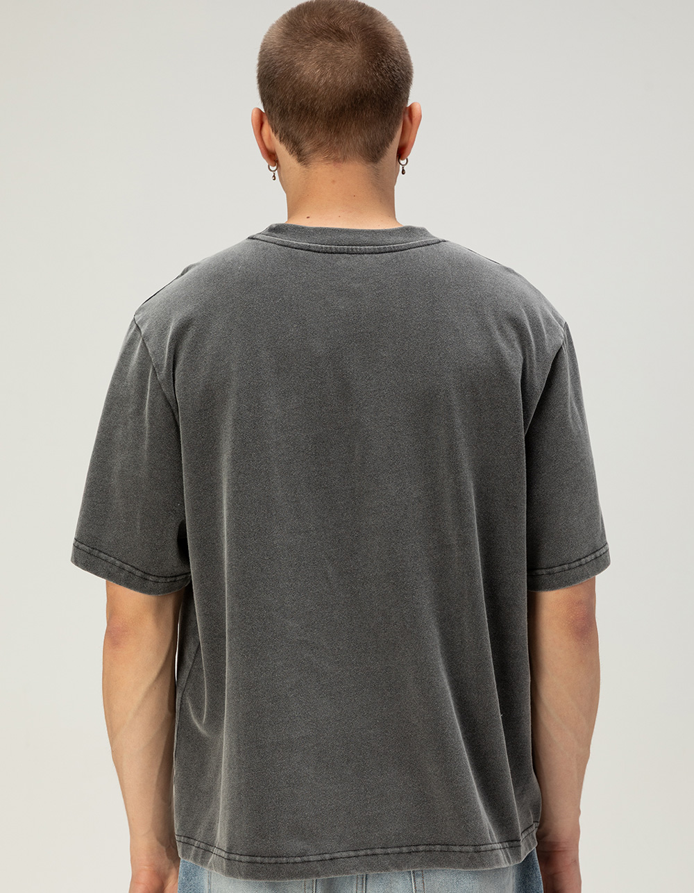 RSQ Mens Jersey Boxy Tee - GRAY