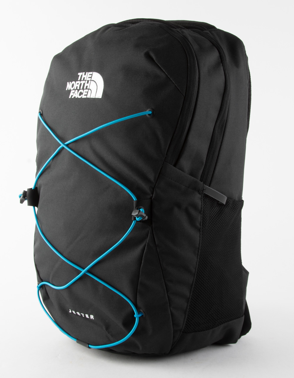 The North Face Jester Backpack: Black Heather/Acoustic Blue