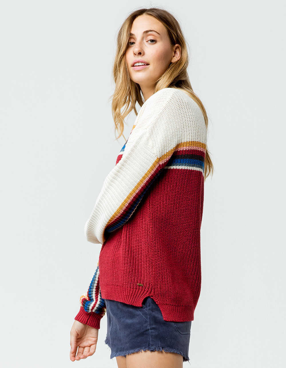 RIP CURL Rise And Shine Womens Sweater - RED COMBO | Tillys