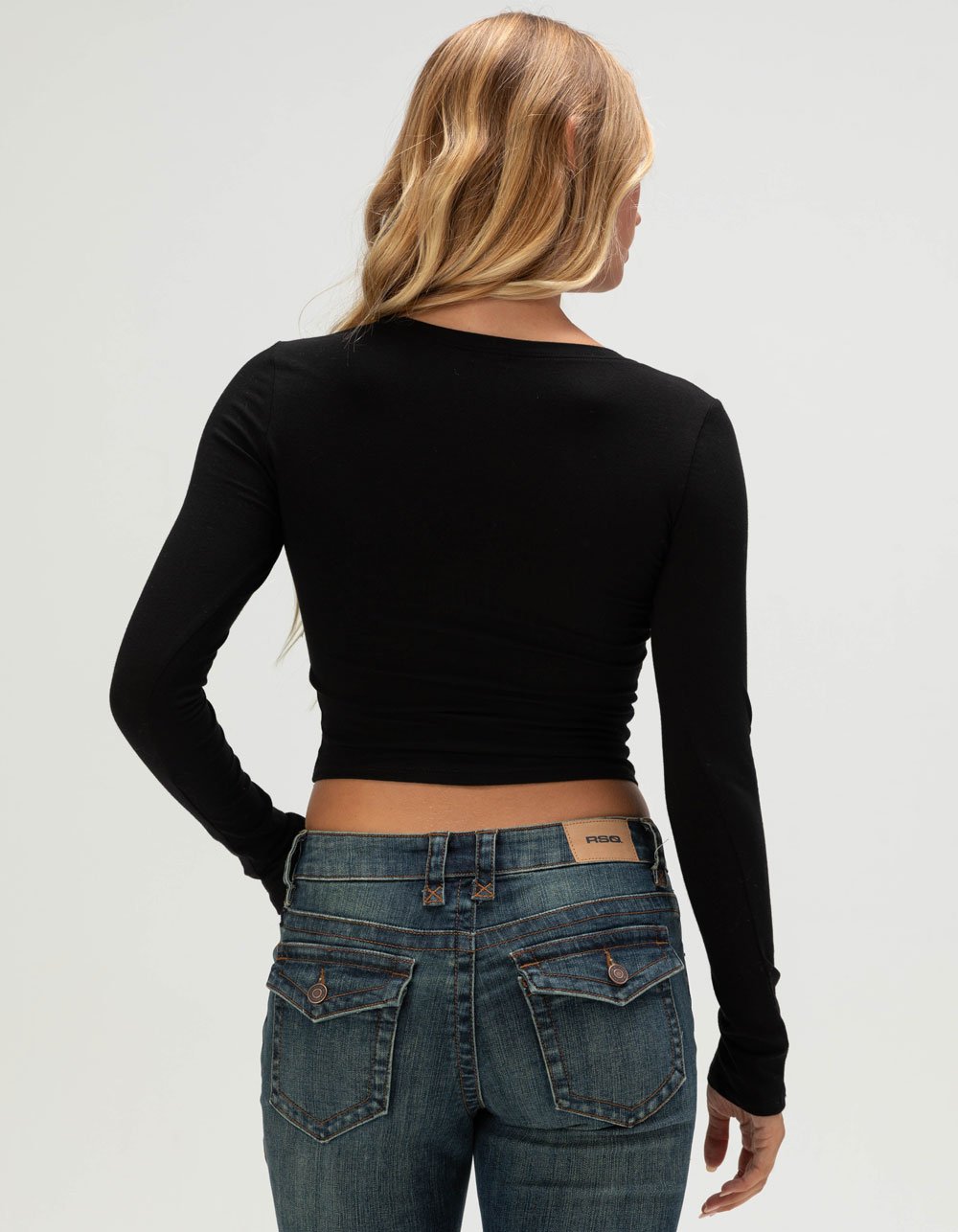 TILLYS Womens Long Sleeve Baby Tee