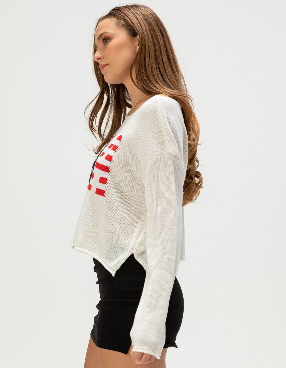 RSQ Womens Americana Sweater