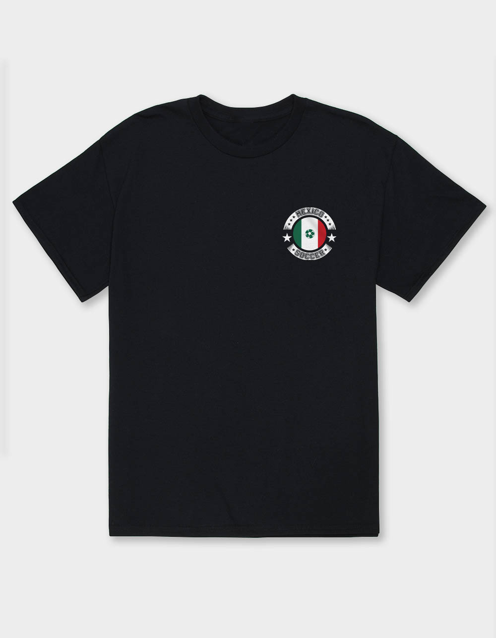 MEXICO Soccer Flag Unisex Tee - BLACK