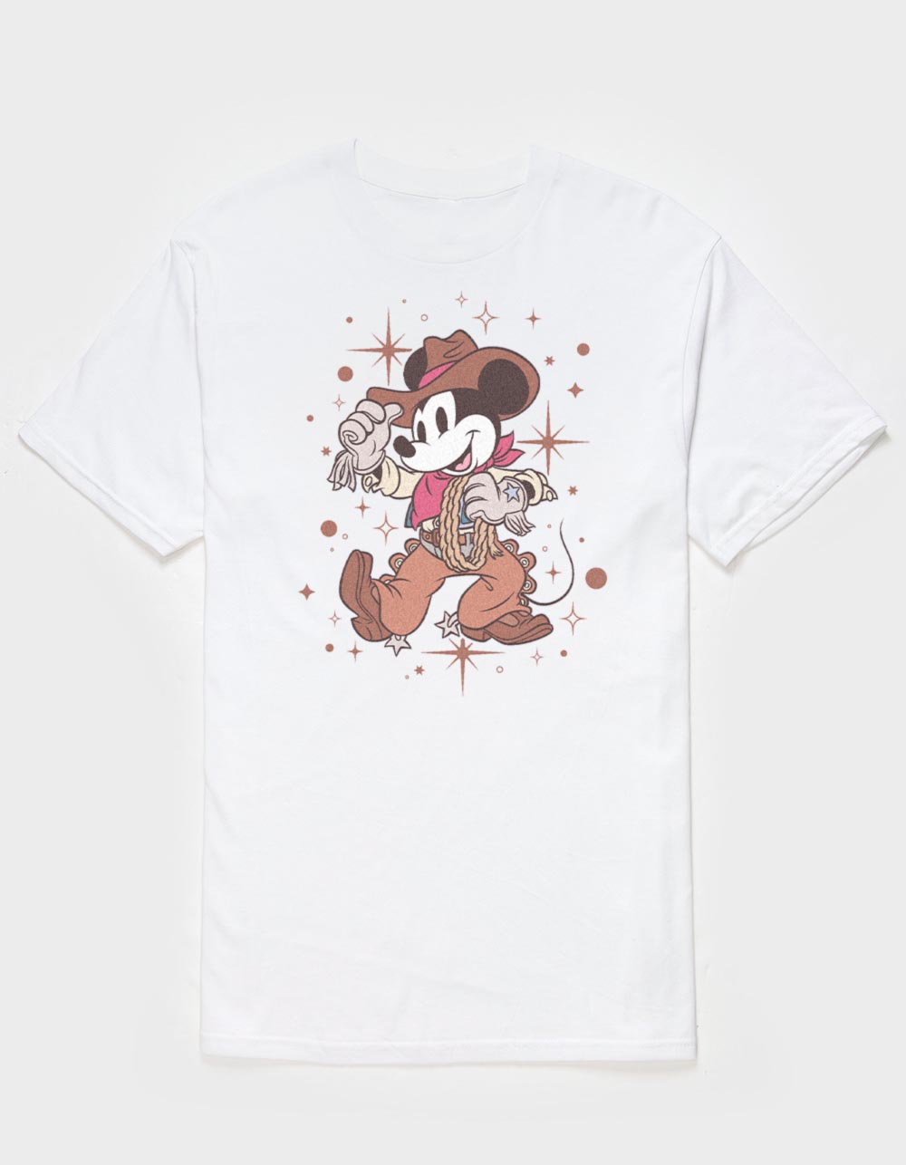 DISNEY Cowboy Mickey Unisex Tee - WHITE