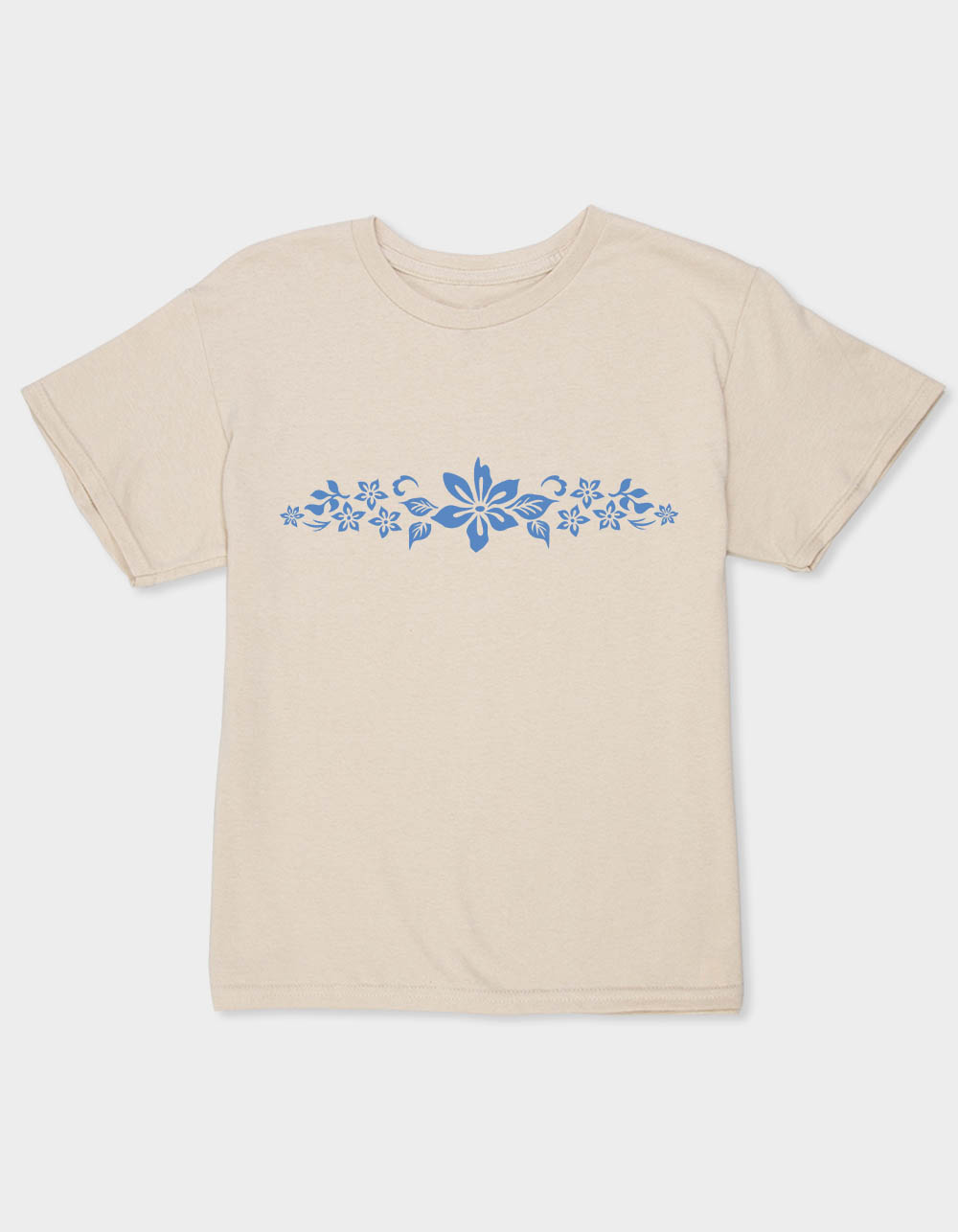 FLOWER Line Up Chain Unisex Kids Tee - SAND