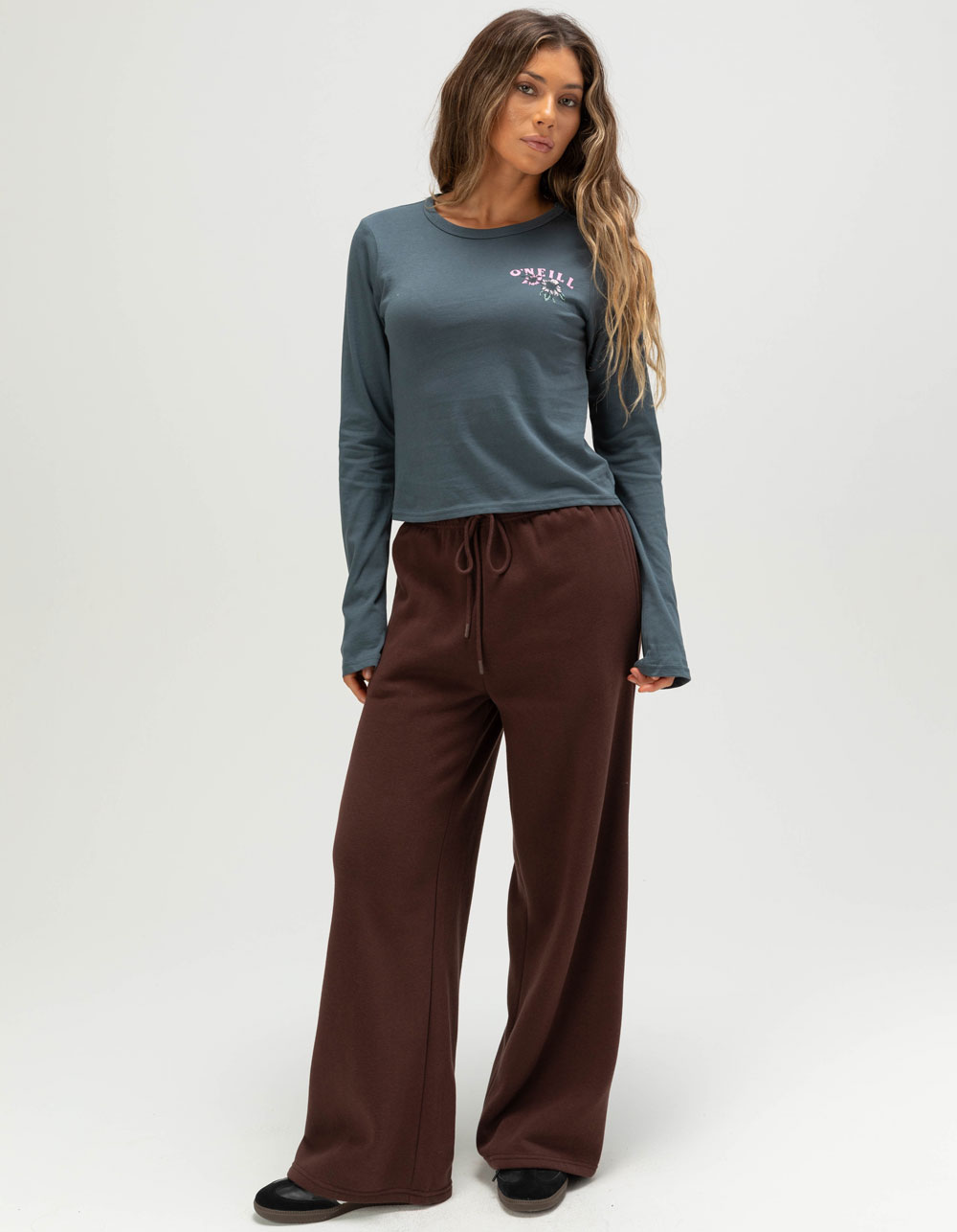 O'NEILL Gardenwalk Womens Long Sleeve Tee - SLATE BLUE