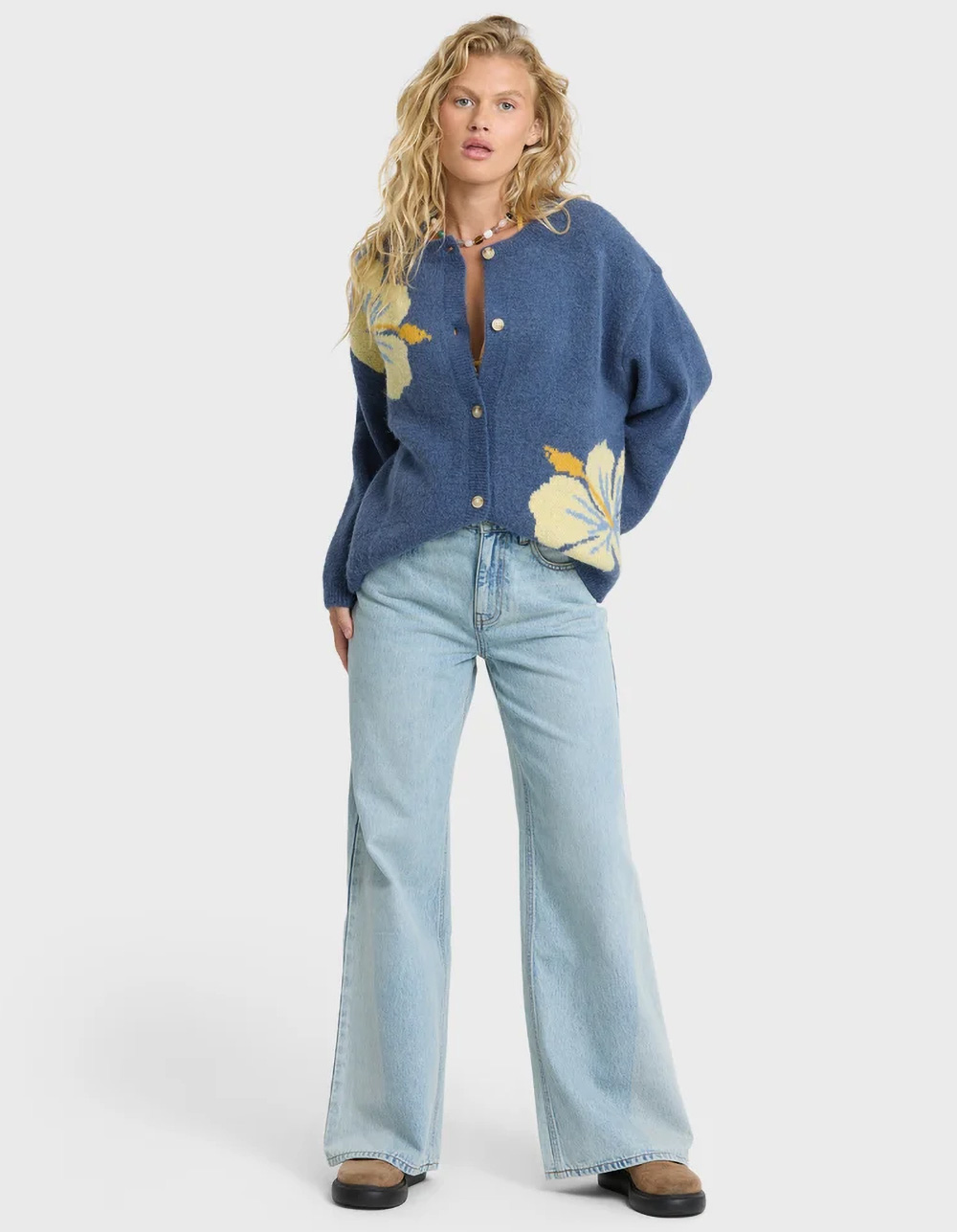 BILLABONG Dixie Womens Cardigan - BLUE COMBO