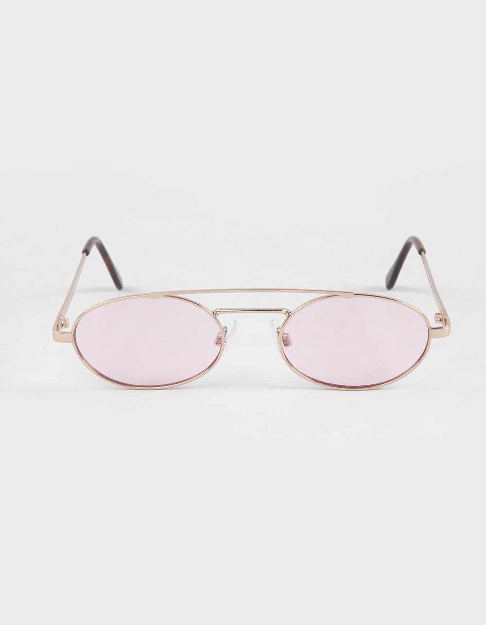 RSQ Metal Oval Sunglasses - GOLD