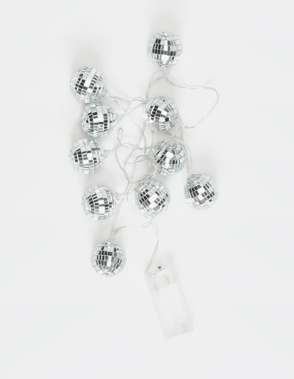Disco Ball String Lights SILVER Tillys