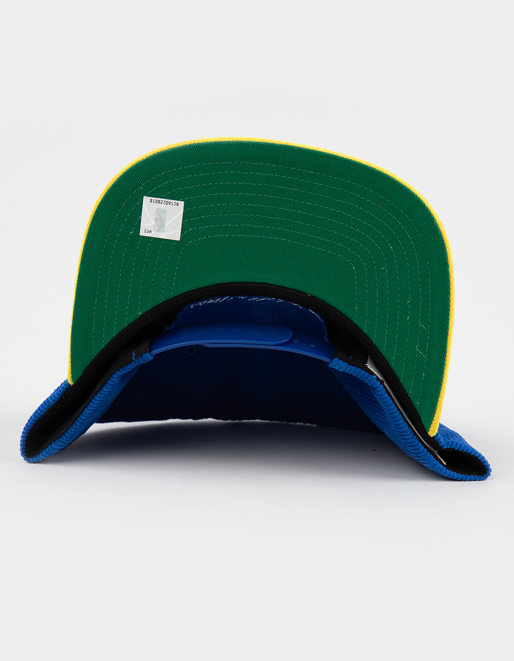 MITCHELL & NESS Golden State Warriors Corduroy Snapback Hat - BLUE COMBO