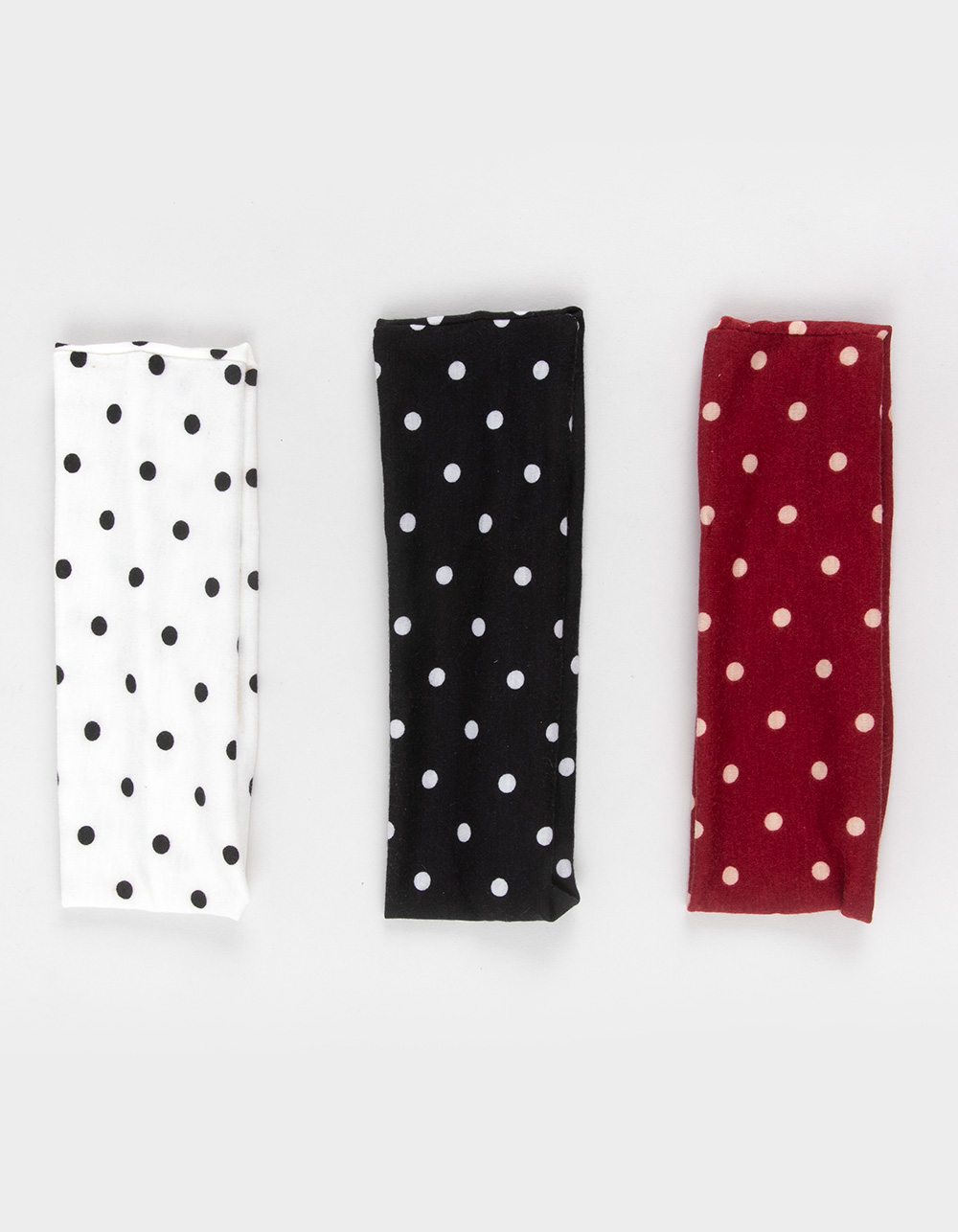FULL TILT 3 Pack Polka Dot Headbands - MULTI