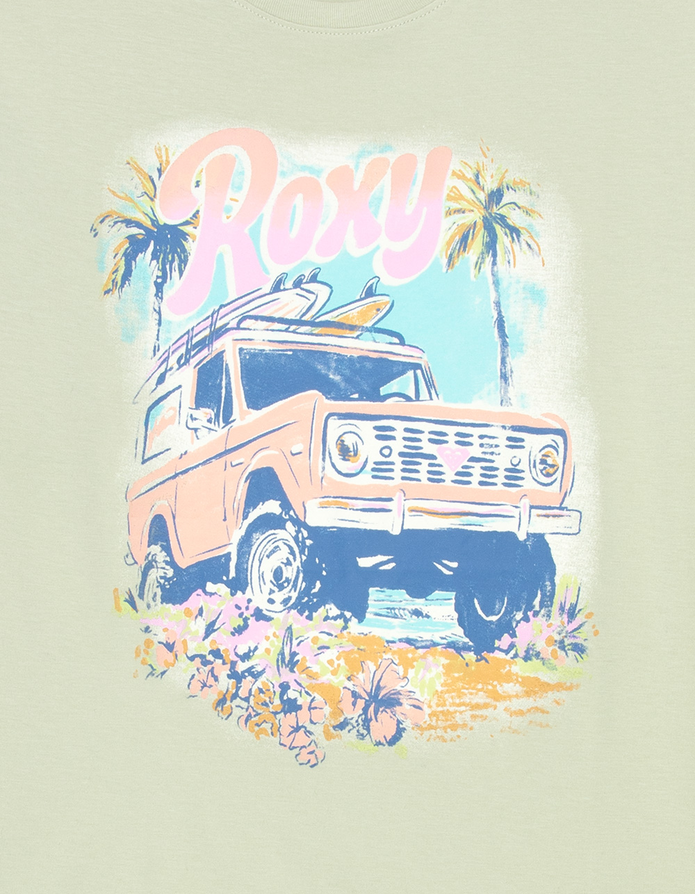 ROXY Coastal Girls Boyfriend Tee - GREEN