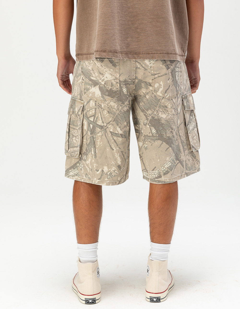 RSQ Mens CAMO Cargo Jorts - KHAKI