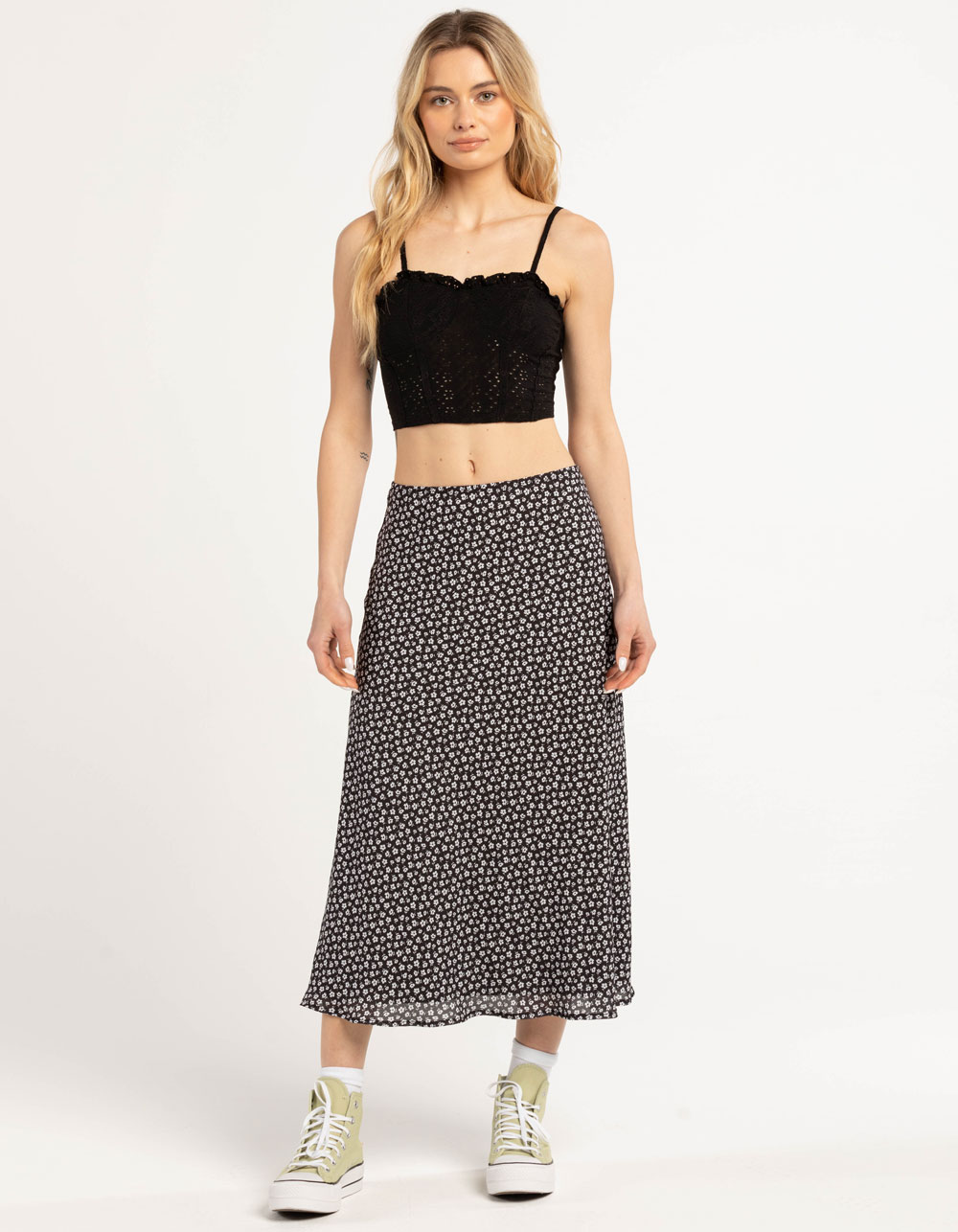 RSQ Womens Eyelet Corset BLACK Tillys