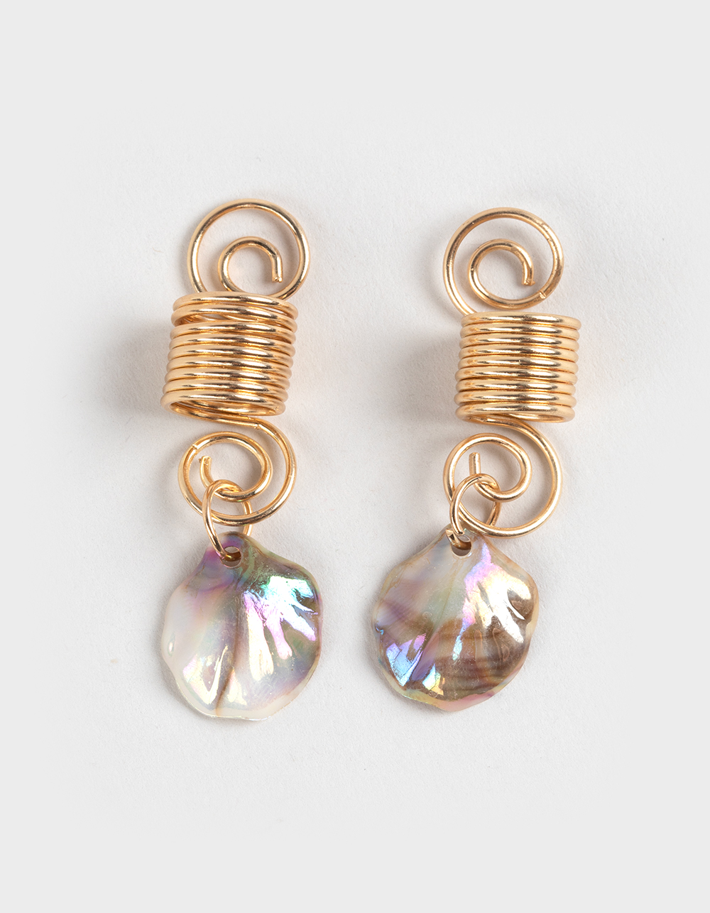 FULL TILT Shell Hair Ring Set - GOLD