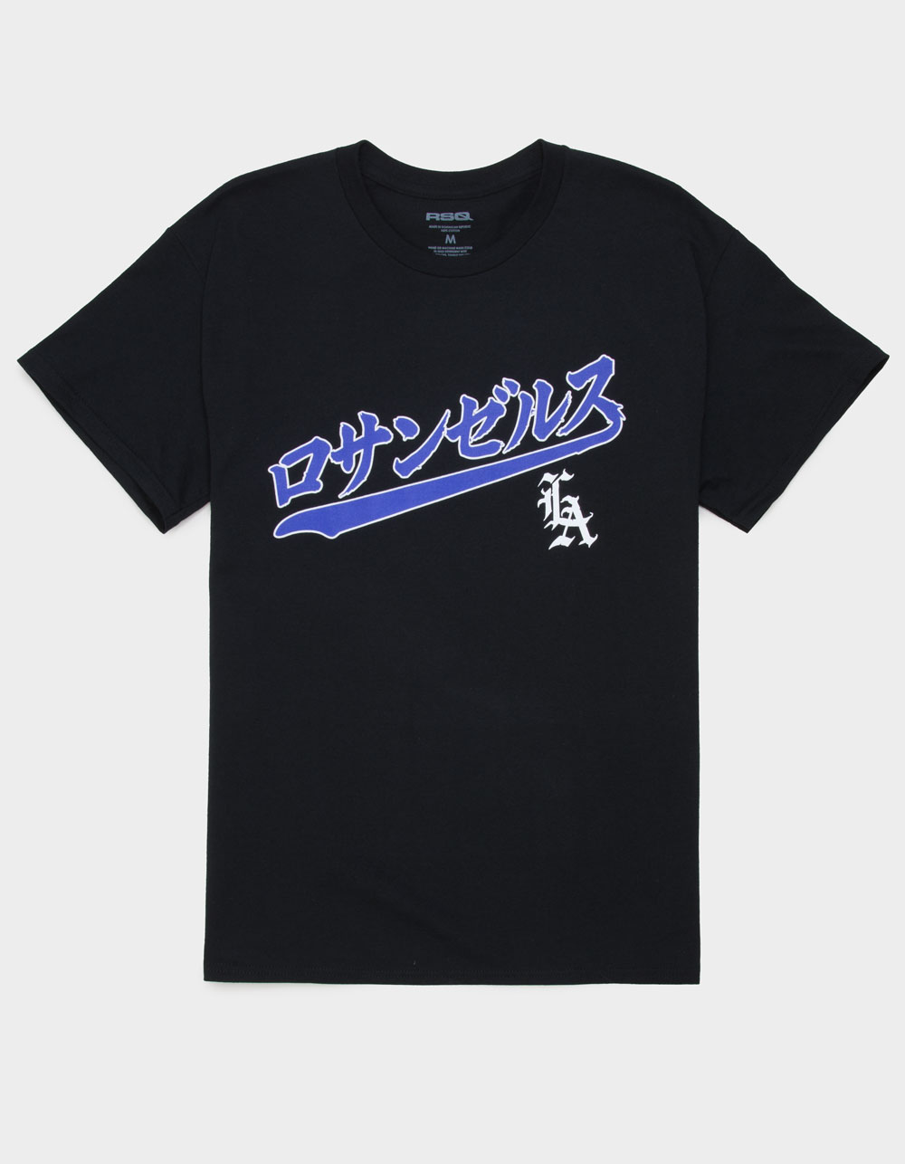 RSQ Mens LA Kanji Tee - BLACK