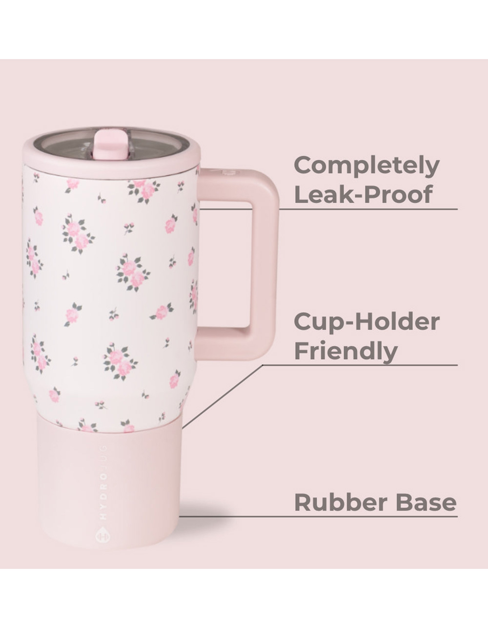 HYDROJUG 20 oz Travel Tumbler - WILDROSE