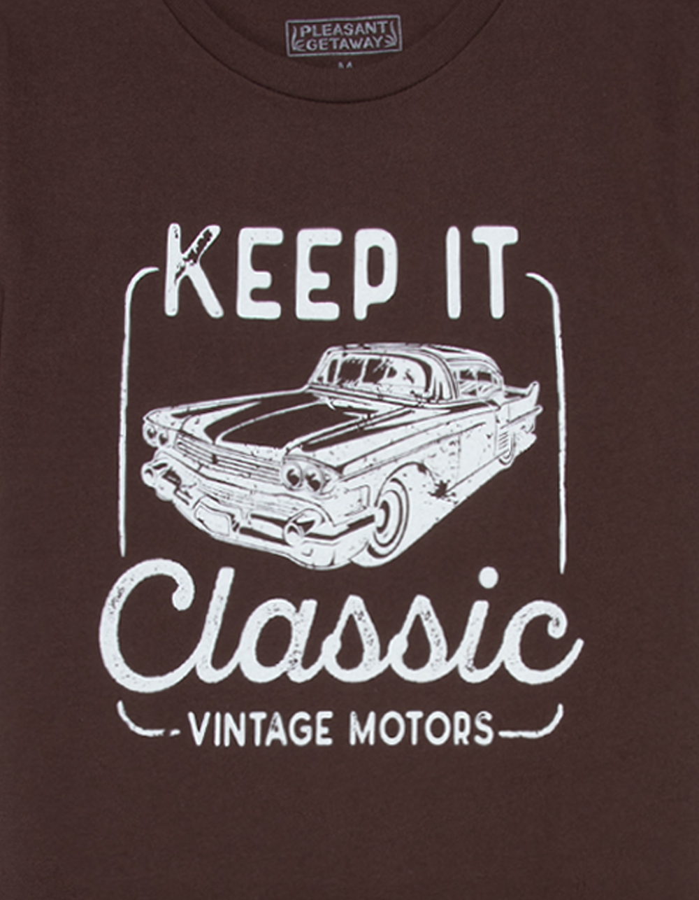 PLEASANT GETAWAY Keep It Classic Boys Tee - BROWN