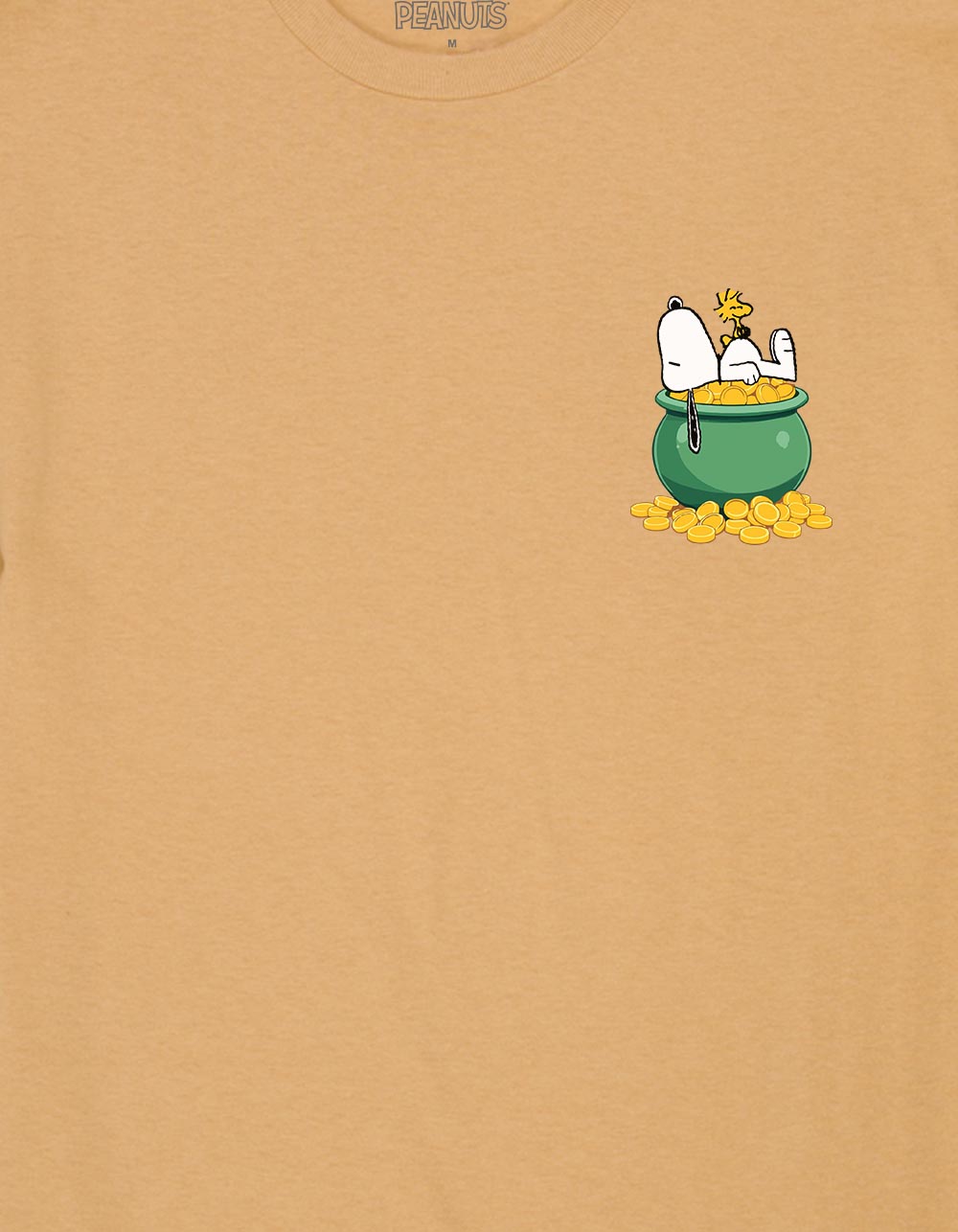 PEANUTS Luck Is On Our Side Unisex Tee - GOLD