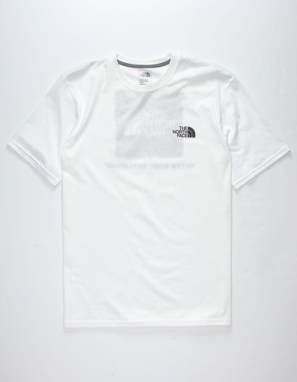 THE NORTH FACE Red Box White Mens T-Shirt image number 1