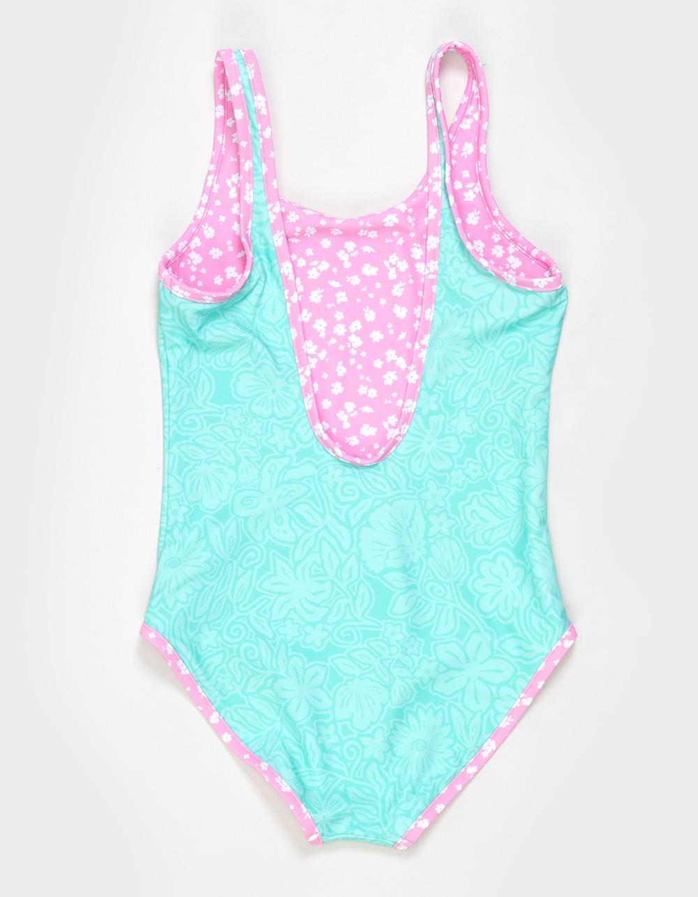 RIP CURL Sunshine Girls Reversible One Piece Swimsuit - PINK