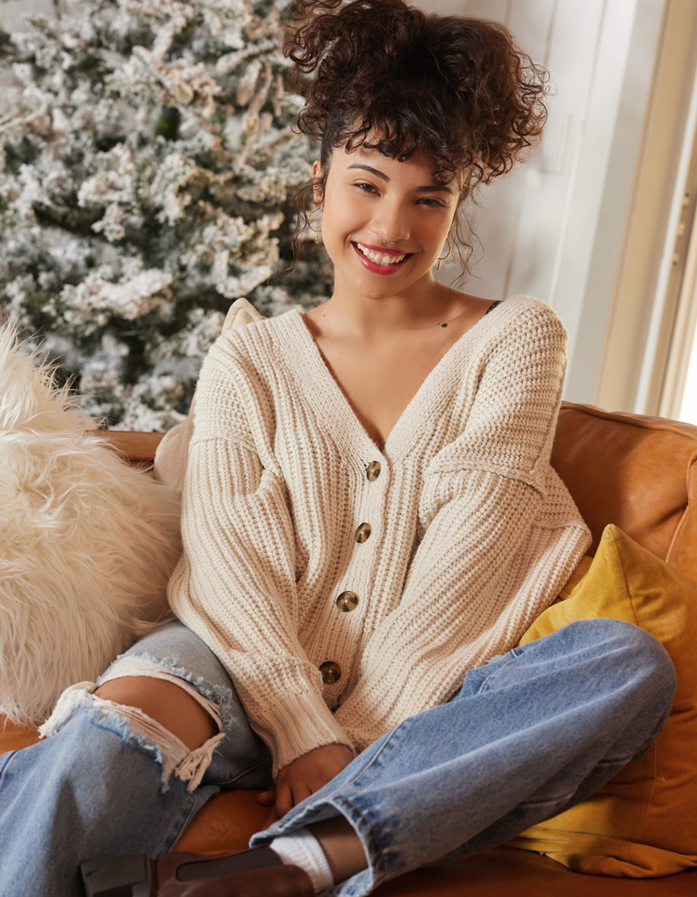FULL TILT Womens Cardigan - CREAM | Tillys