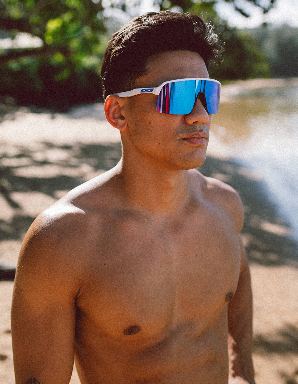 OAKLEY Sutro Lite Sunglasses - WHITE/ BLUE