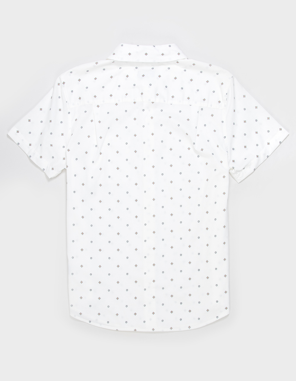 BRIXTON Coastal Print Mens Button Up Shirt - Cream Combo